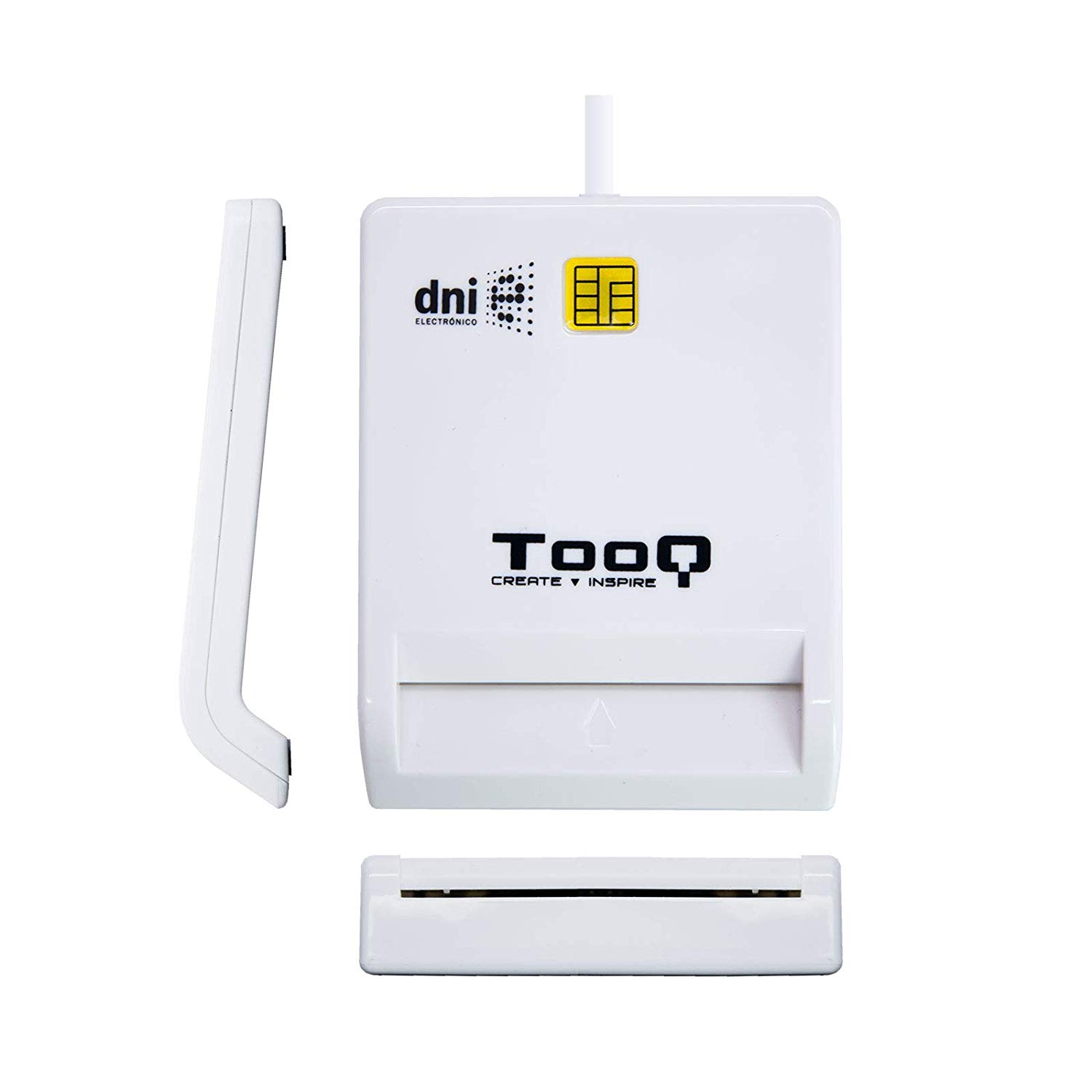 TOOQ TQR-210W USB 2.0 External Electronic ID and Smart Card Reader 480Mbps White - Image 2