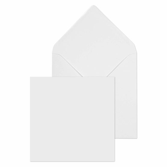 Blake Purely Everyday 130 x 130 mm 100 gsm Square Banker Invitation Gummed Envelopes (ENV0130) White - Pack of 500