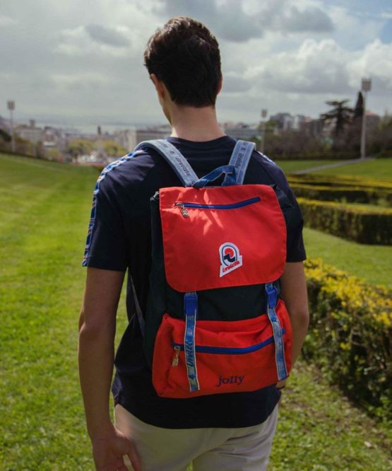 Invicta Jolly Vintage Casual Daypack, 35 cm, Red (Rosso e Blu) - Image 2