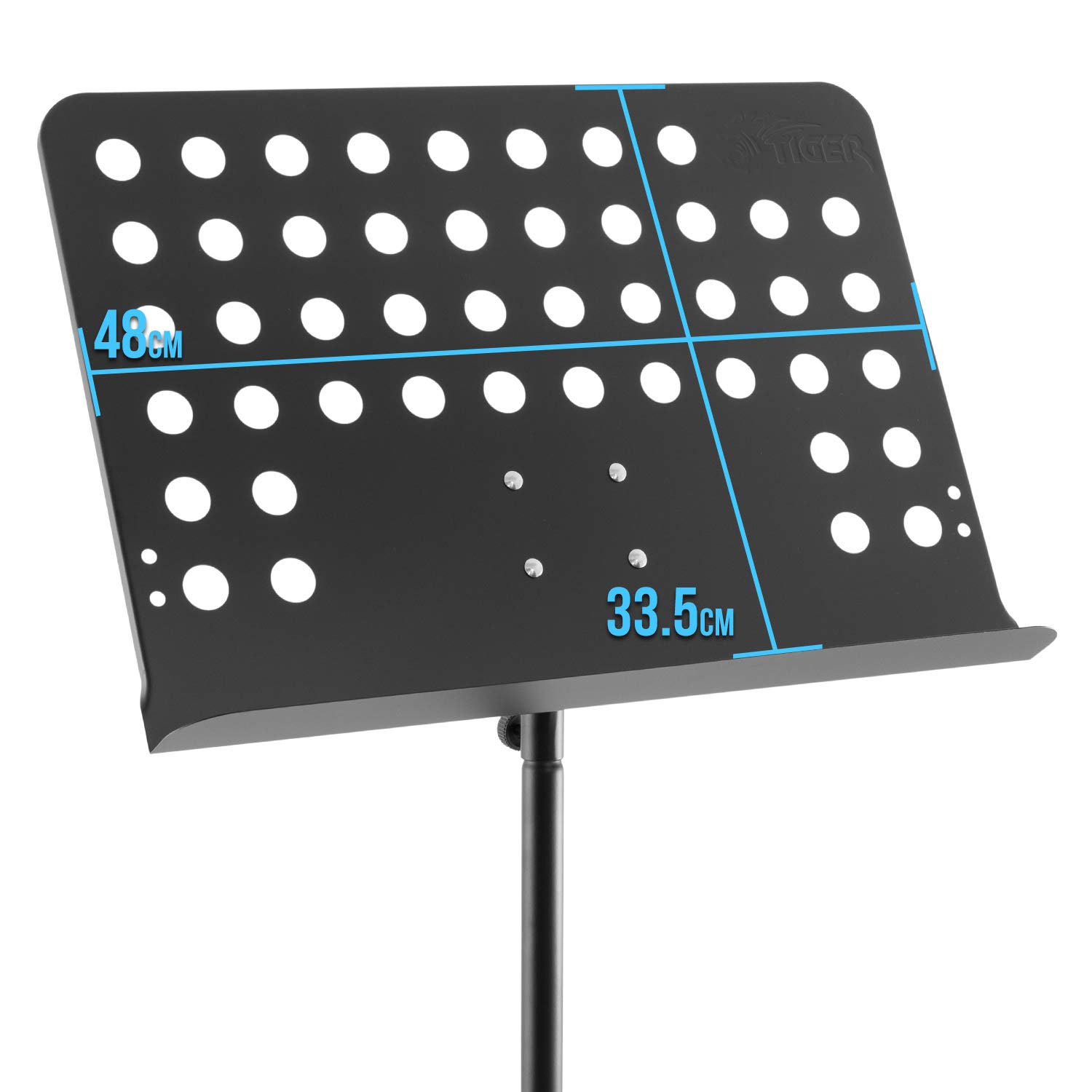TIGER MUS7-BG Orchestral Sheet Music Stand and Bag Pack, Heavy Duty All Metal Construction, Ideal for Schools Orchestras - Image 2