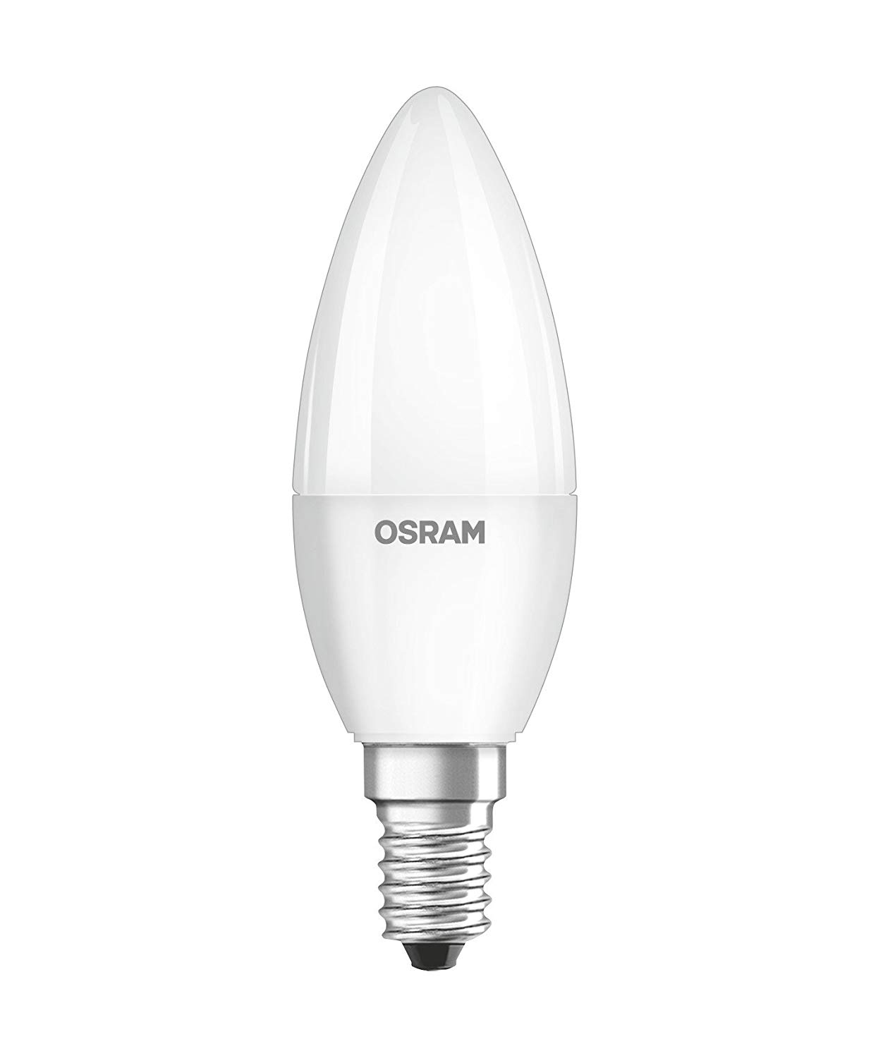 Osram Candle Shape Star+ Duo Click Dim Classic B LED Lamp, Plastic, Warm White, E14, 5.5 W, Set of 1