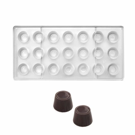IBILI Chocolate Mould conical/Fluted, polycarbonate, White, 27 x 14 x 2.5 cm - Image 3