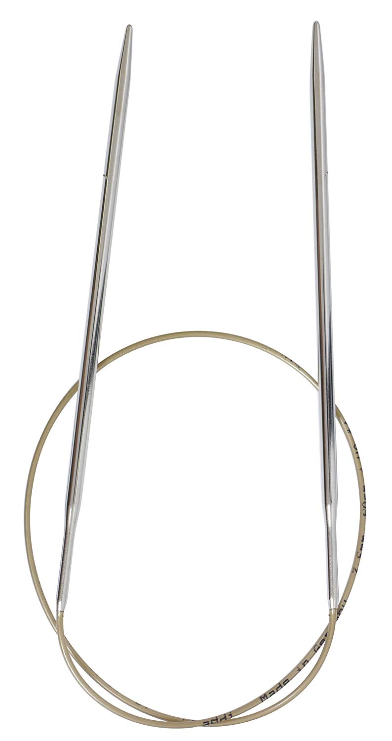 addi Classic Basic Circular Knitting Needle 60cm 3.50mm, Zilver, 60cm x 3.50mm