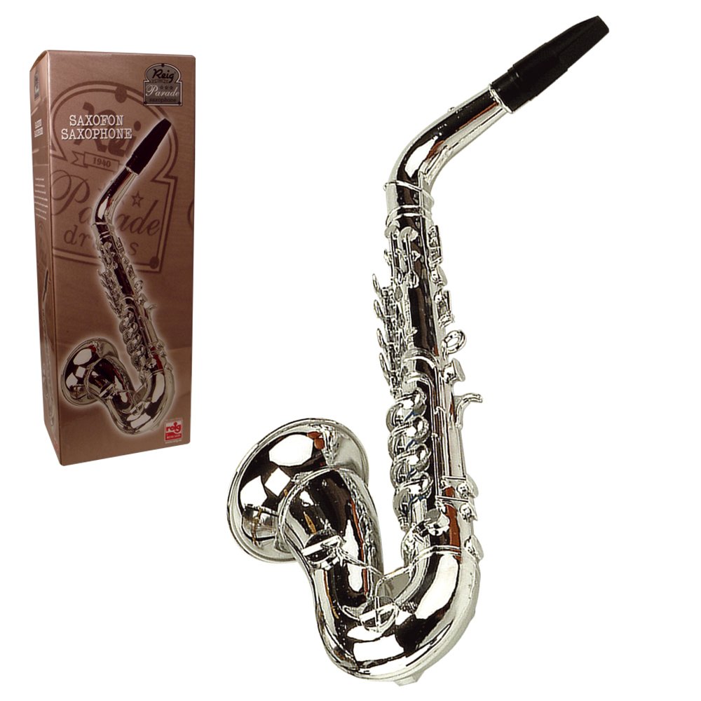 Reig Deluxe Saxophone (Silver), Child Size