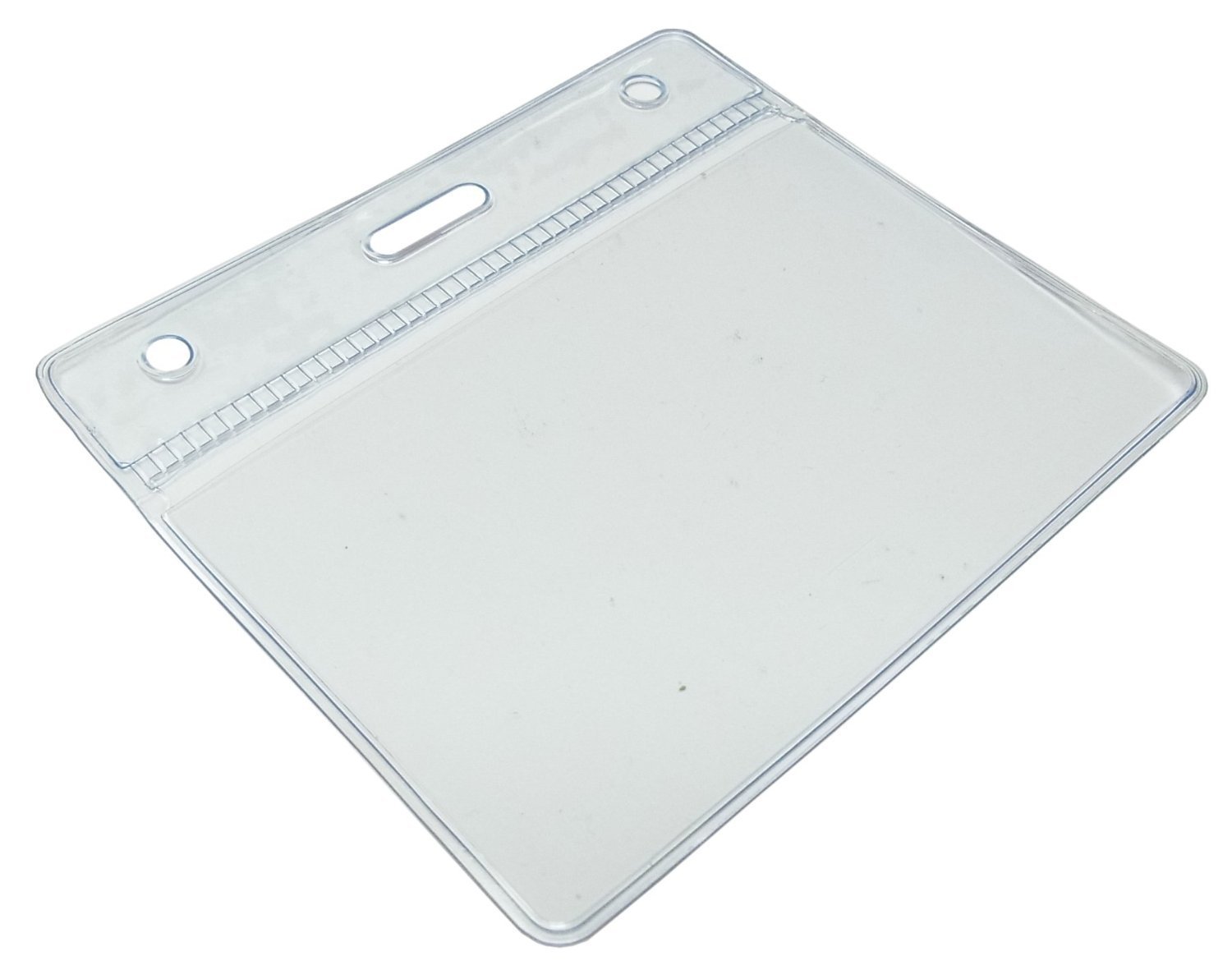Customcard ltd Clear, Transparent, Flexible, Visitor, Staff, Name Badge, ID Card, ID Badge Pocket PVC Plastic Wallet