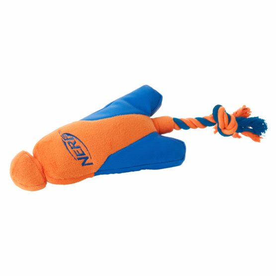 Nerf Dog Trackshot Arrowhead Launcher with Interactive Design, Great for Fetch, Launches up to 75 ft, Single Unit, Blue/Orange - Image 3