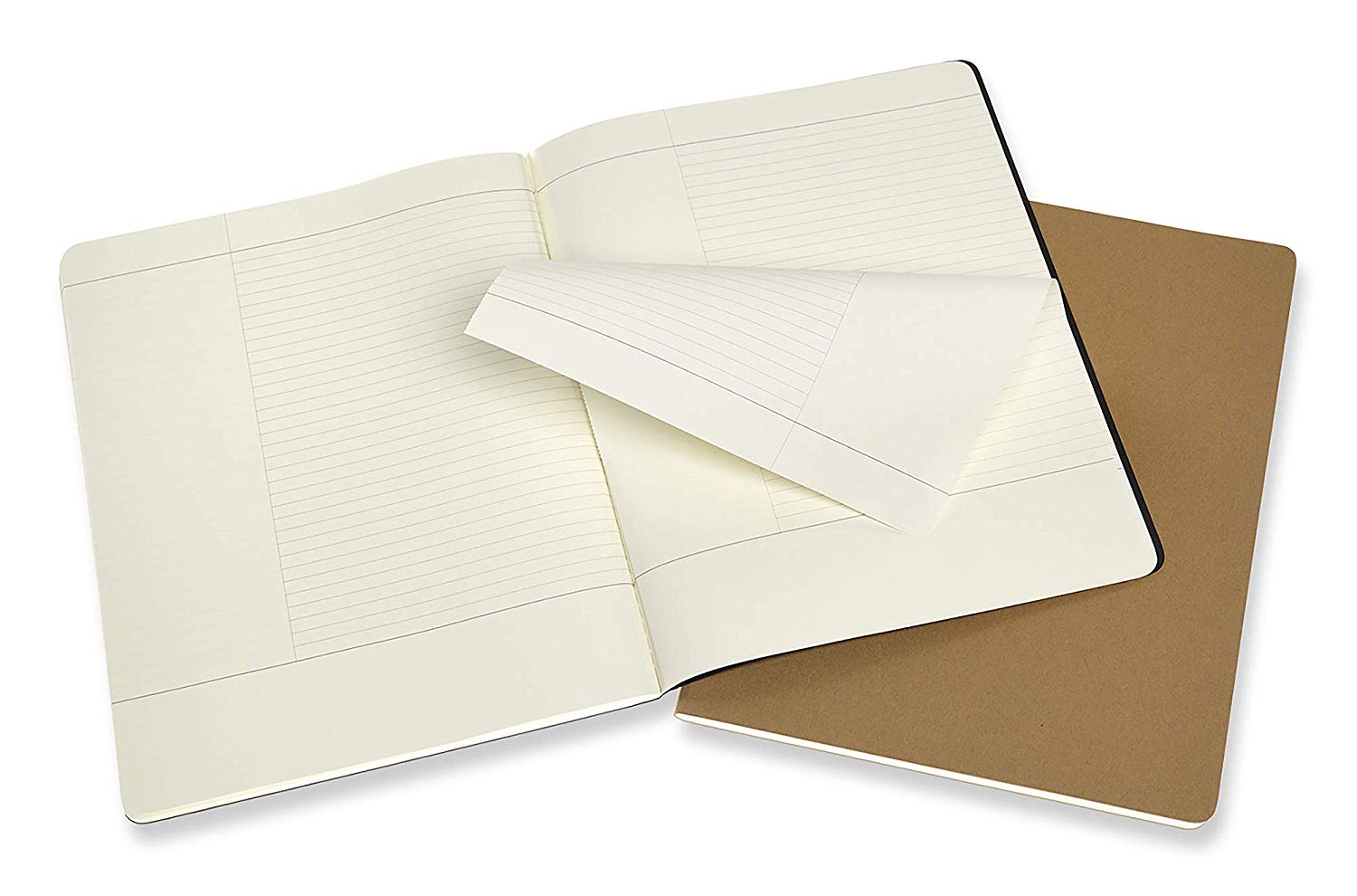 Moleskine CH7STNB 2X-Large Cahier Subject Kr.Brw Journals,Black/Kraft Brown - Image 4