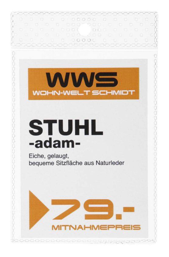 Durable 229619 Label Covers Format DIN A7 Transparent Pack of 100 - Image 2