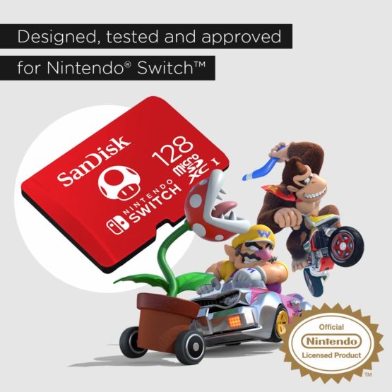 SanDisk microSDXC UHS-I card for Nintendo 128GB - Nintendo licensed Product, Red - Image 4