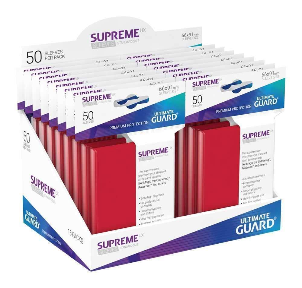 Ultimate Guard Supreme UX Sleeves Standard Size Red (50) - Image 4