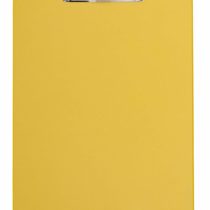 MAUL 2335213 A4 Portrait Clipboard with Foil Cover - Yellow