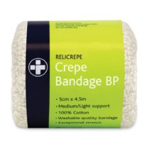Reliance Medical 7.5cm x 4m White BP Grade Relicrepe Crepe Bandage - Pack of 10