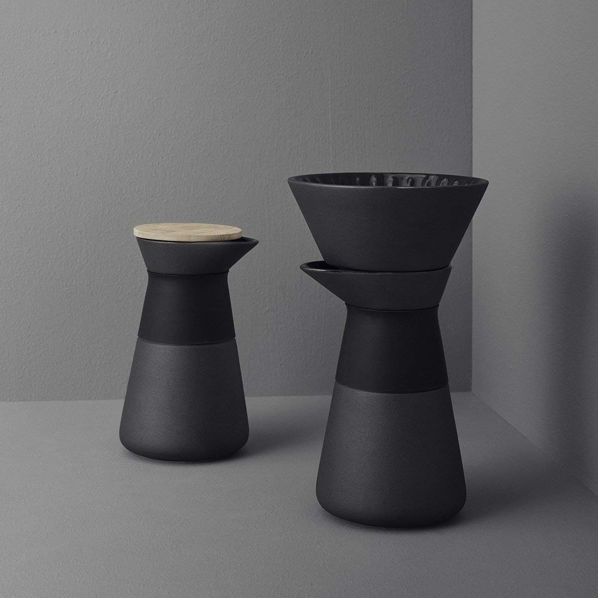Stelton 14 x 14 x 23.5 cm The Slow Brew Coffee Maker, Black - Image 3