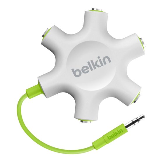 Belkin MixIt Rockstar Multi 5-Way Splitter for Headphone, Compatible with iPhone 11, 11 Pro, 11 Pro Max, XS Max, XS, XR, X, SE, 8/8 Plus, Devices From Samsung, LG, Sony, Google and More White