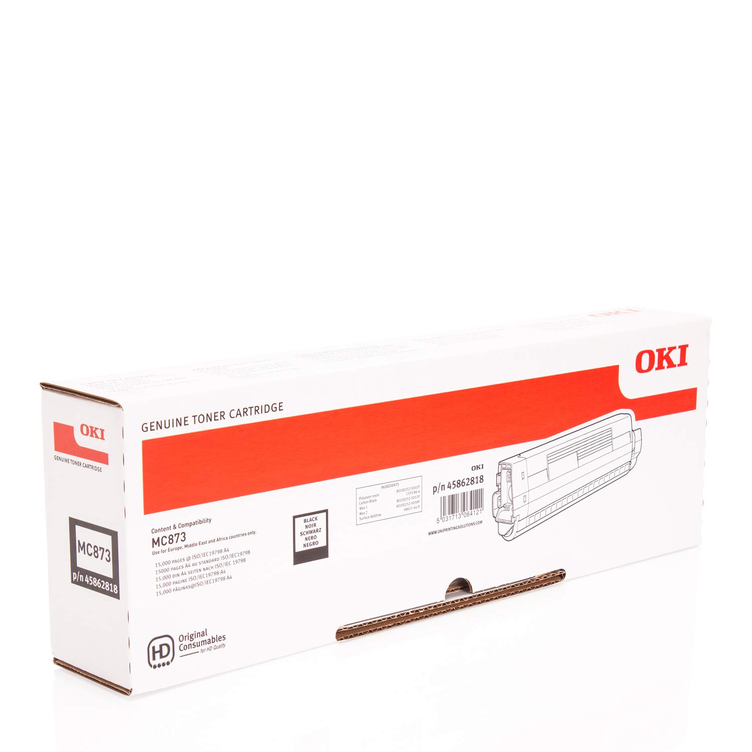 Oki High Capacity Toner Cartridge for Mc873 Printers - Black