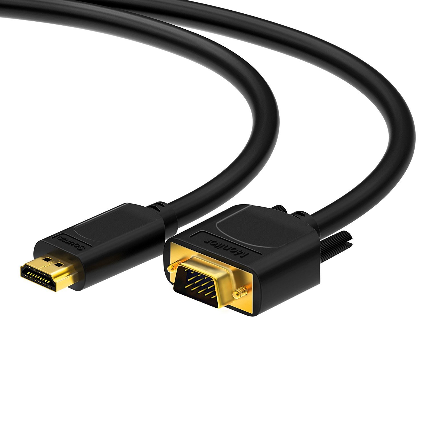 Hdsupply x HC110 030 HDMI to VGA Cable 3 m Gold-Plated 1080P Black, 3 Meters - Image 3