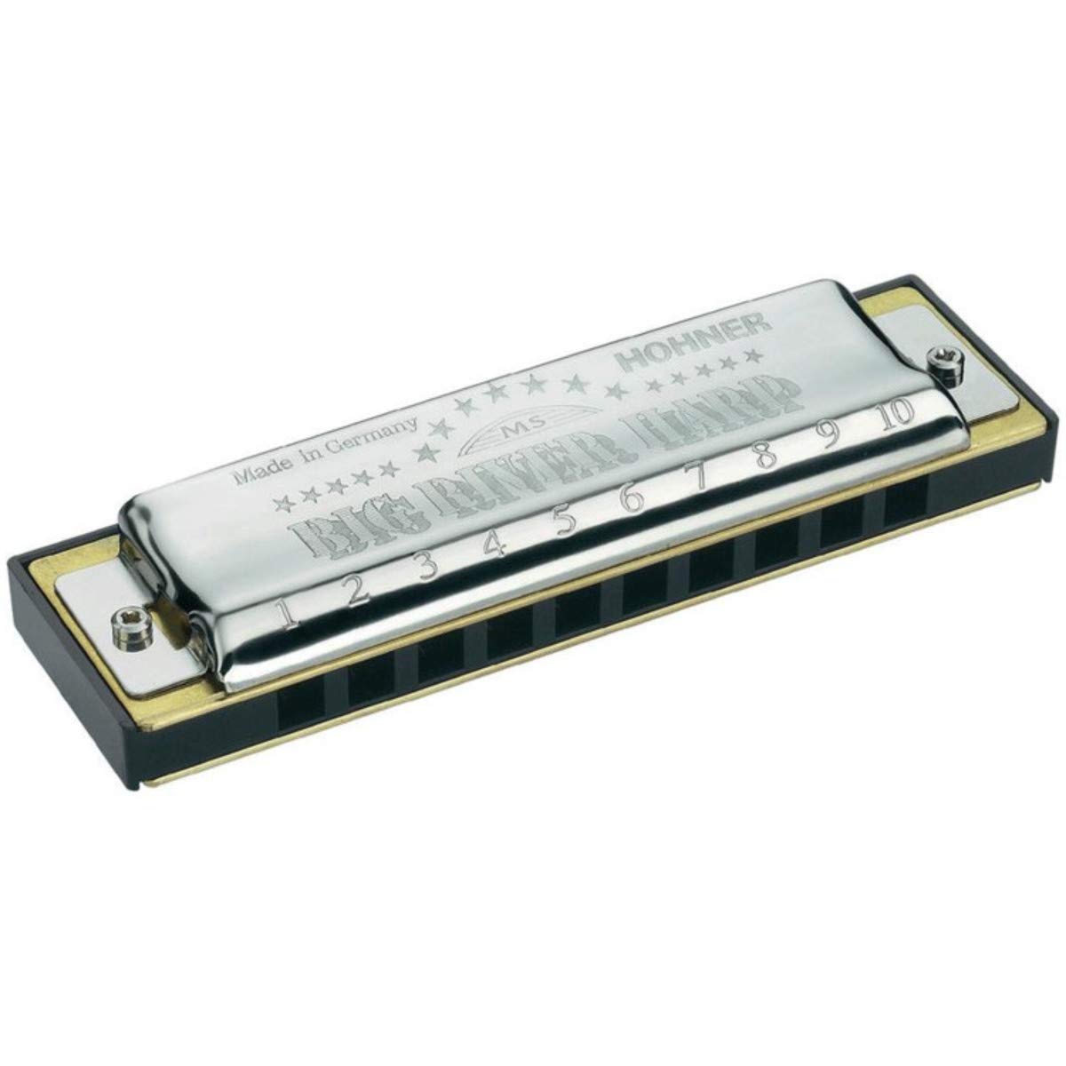 Hohner Big River Harp M590056 Harmonica in E, Silver - Image 2