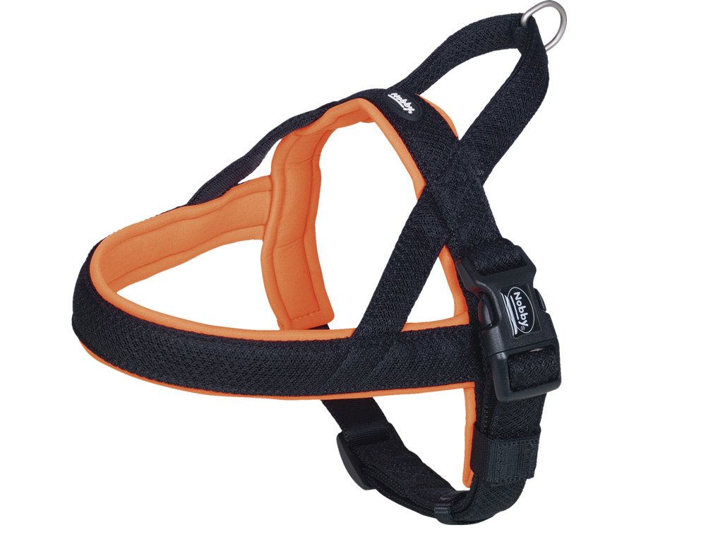 Nobby Preno Mesh Norwegian Harness, 38 - 50 cm+36 cm/20 - 25 mm, Neon Orange, 30 ml (1er Pack)