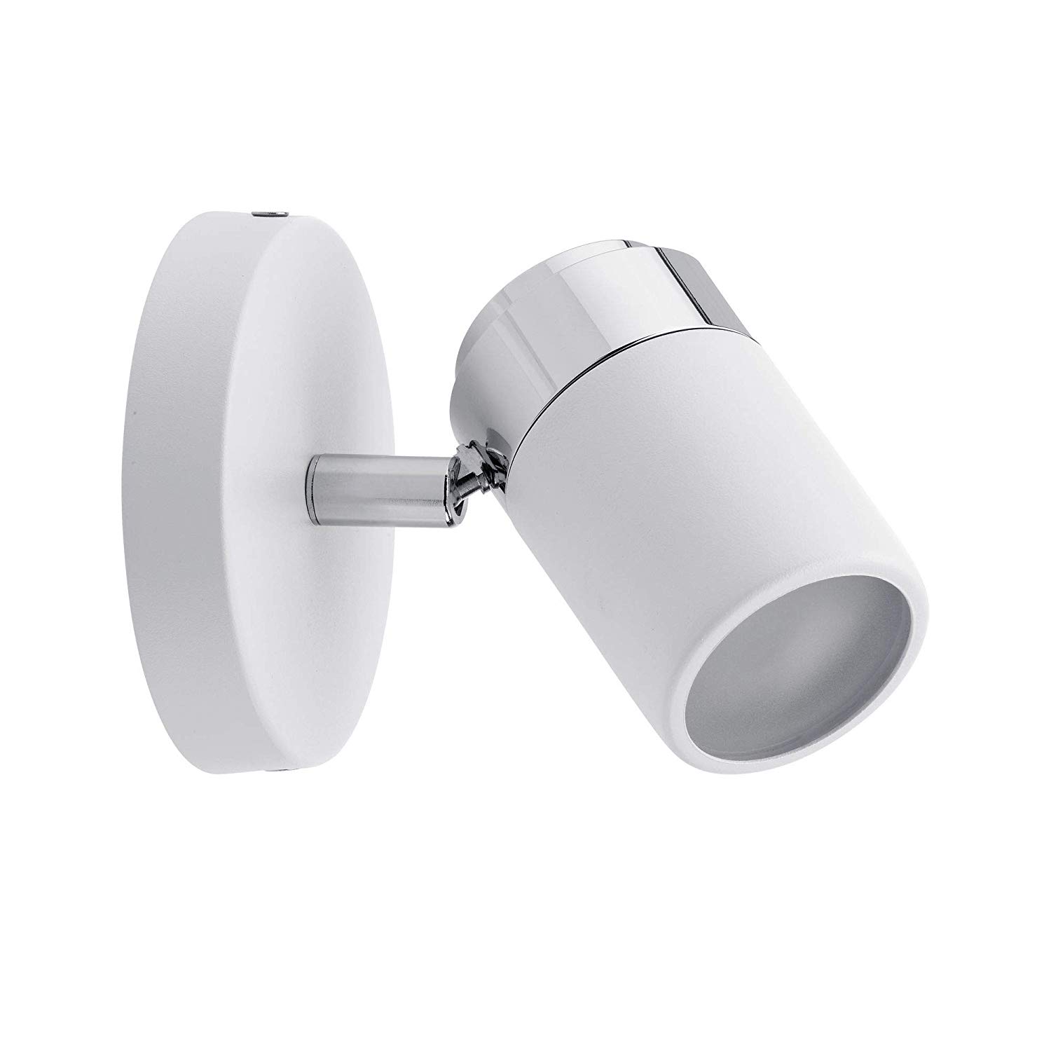 Paulmann 66710 Spotlight Zyli IP44 max 1x10W GU10 White/Chrome 230V Metal, White, Chrome, 10 x 10 x 11 cm