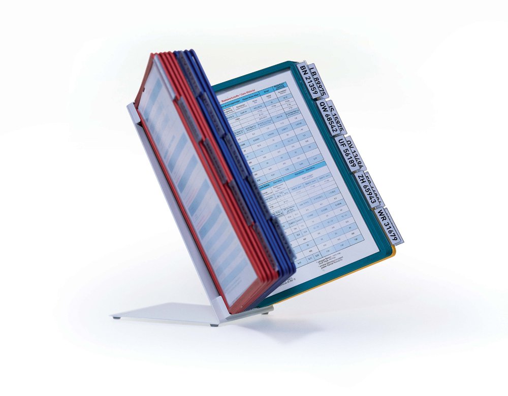 Durable VARIO Display Panel Desk Unit, Assorted, 20 boards