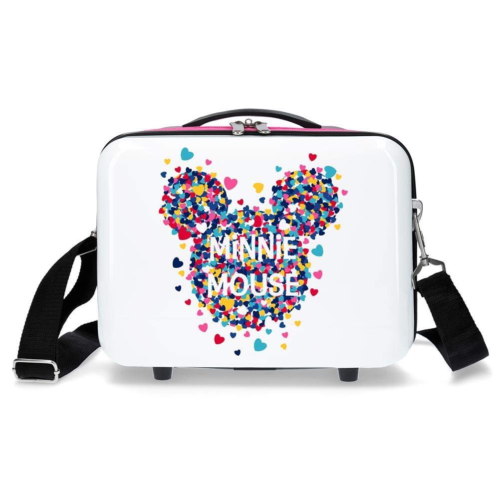 Disney Minnie Magic Adaptable Beauty Case White 29x21x15 cms ABS, White (Blanco)