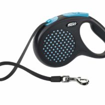 flexi Design Retractable Lead, Medium, 5 m, Black/Blue