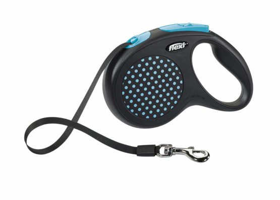 flexi Design Retractable Lead, Medium, 5 m, Black/Blue