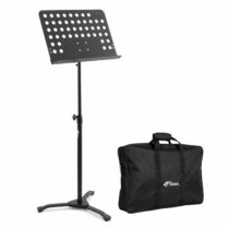 TIGER MUS7-PRO-BG | Professional Orchestral Sheet Music Stand with Bag | Black