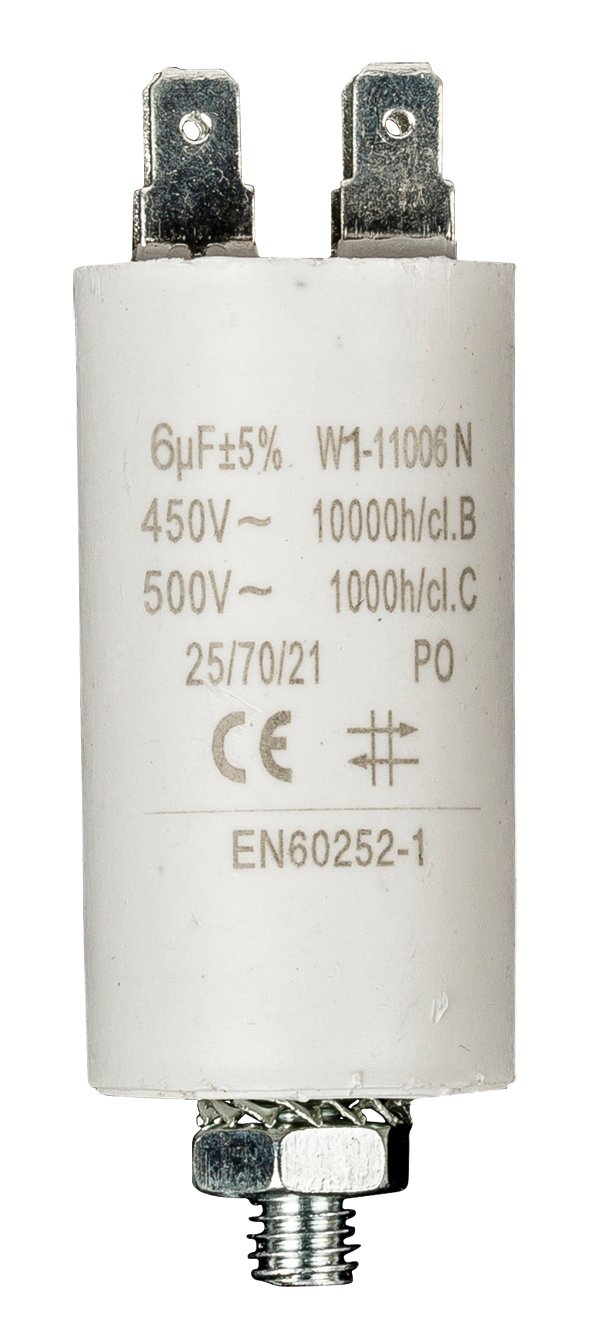 Fixapart Motor capacitor without cable 30x80 mm White