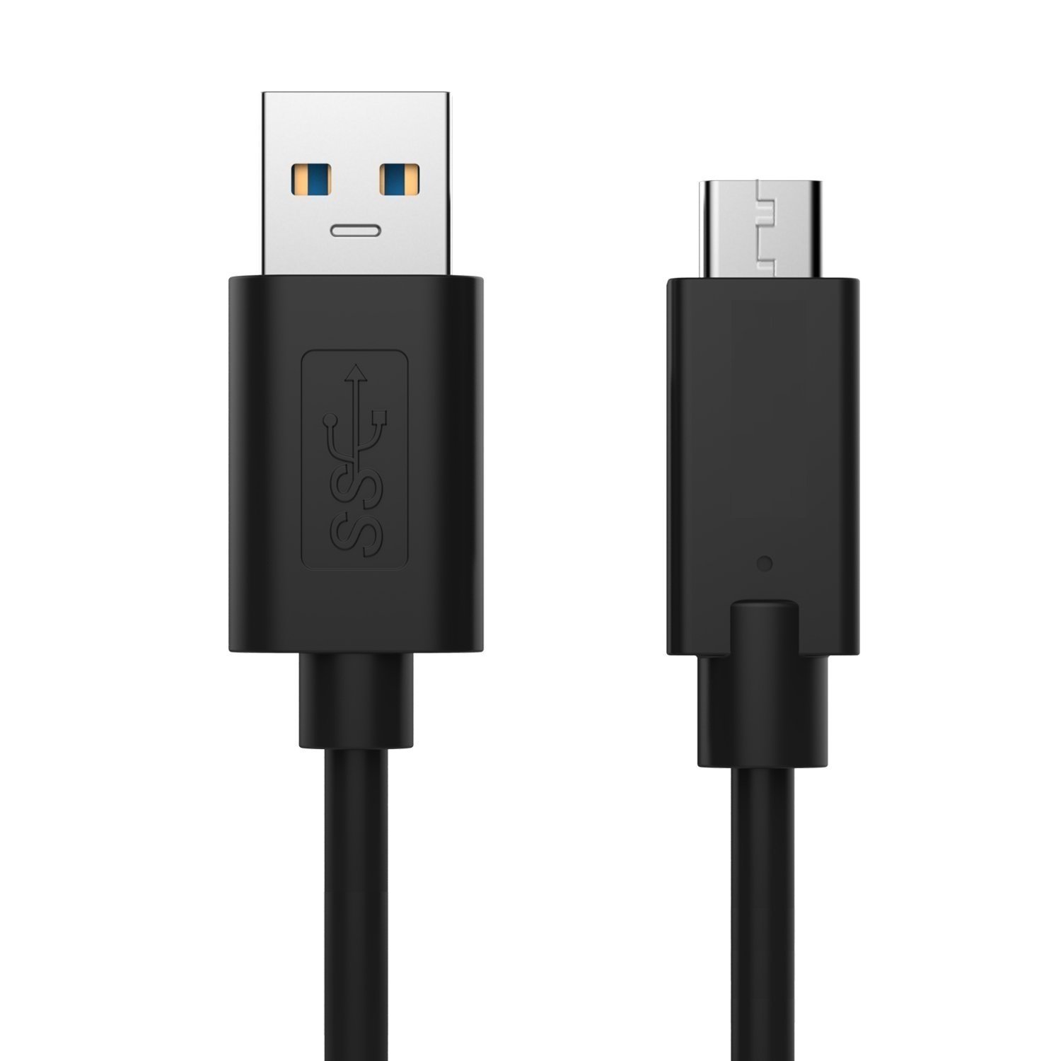 Ewent Sync Cable USB 3.0 Super Speed Type a Male to Male B/C 3.1 Reversible Data Transfer Speeds of Up to 5Gbps, 1.0 m-Black