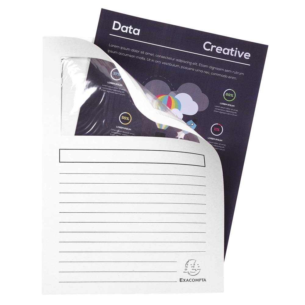 Exacompta, Ref 50110E, Forever Collection, Window Folders, 220 x 310mm in Size, Suitable for A4 Documents - Image 4
