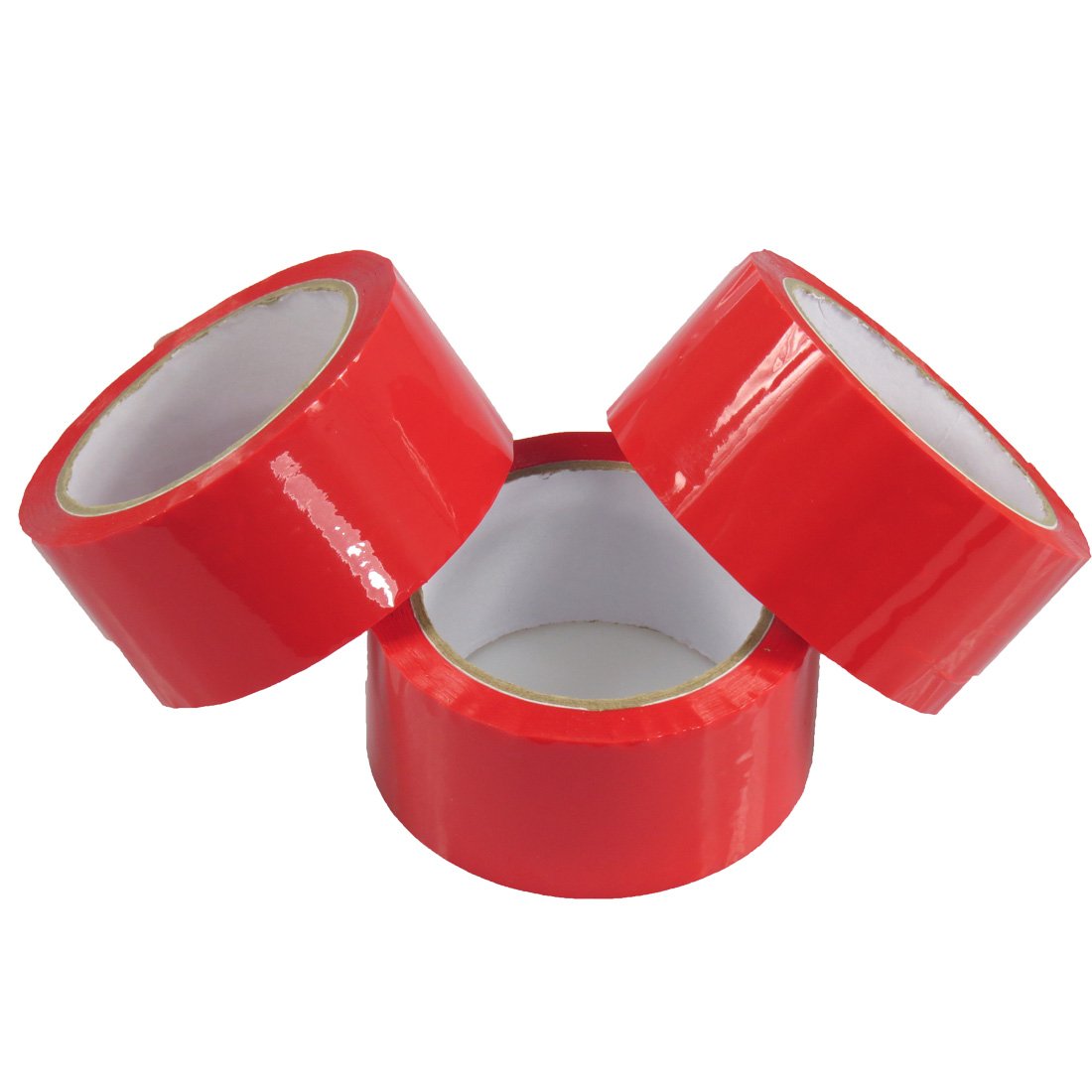 Triplast 48 mm x 66 m Low Noise Packing Parcel Tape - Red (Pack of 12)