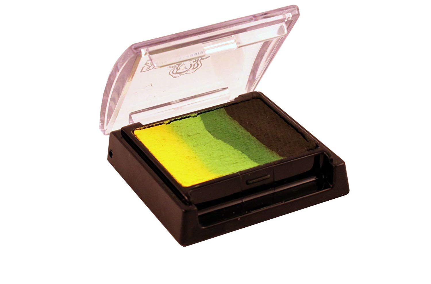 Professional Face Paint Two Colour Split Cake 6 ml - Forest, Pastellgelb, Hexengrün, Smaragdgrün, Dunkelgrün, 50 ml (1er Pack)