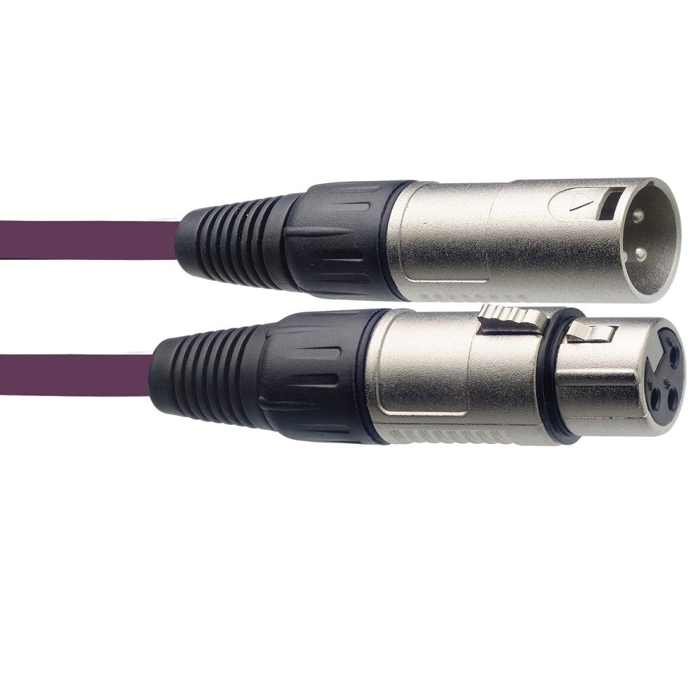 Stagg SMC6 CPP 6 m XLR to XLR Microphone Cable - Purple, 6m - Image 2