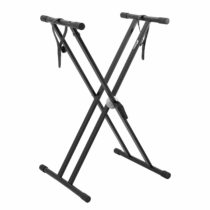 Tiger Keyboard Stand with Securing Straps - Double Braced X Frame
