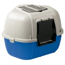 Ferplast Mika Cat Toilet Home, 57.5 x 51.5 x 42 cm, Blue