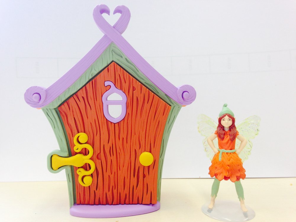 TOMY - Waldland Fairy Door - Vicky & Squirrel - Fairy Garden Set - Earth Tones, Green - Image 2