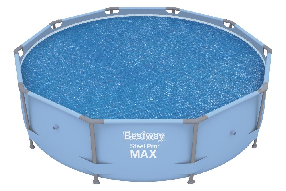 Bestway BW58241 10 feet Steel Pro Frame, Solar Swimming Pool Cover, Blue, 289 cm (Round)