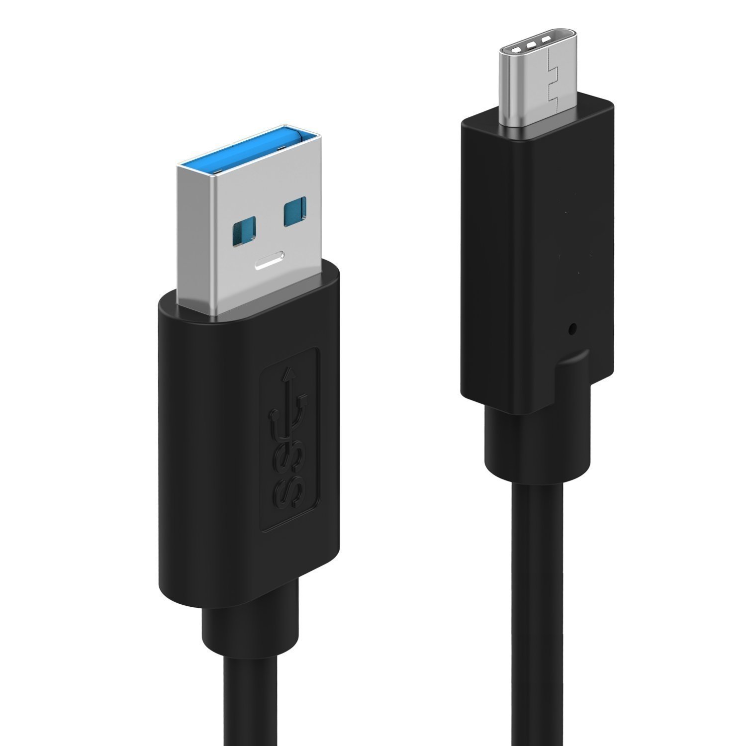 Ewent Sync Cable USB 3.0 Super Speed Type a Male to Male B/C 3.1 Reversible Data Transfer Speeds of Up to 5Gbps, 1.0 m-Black - Image 2