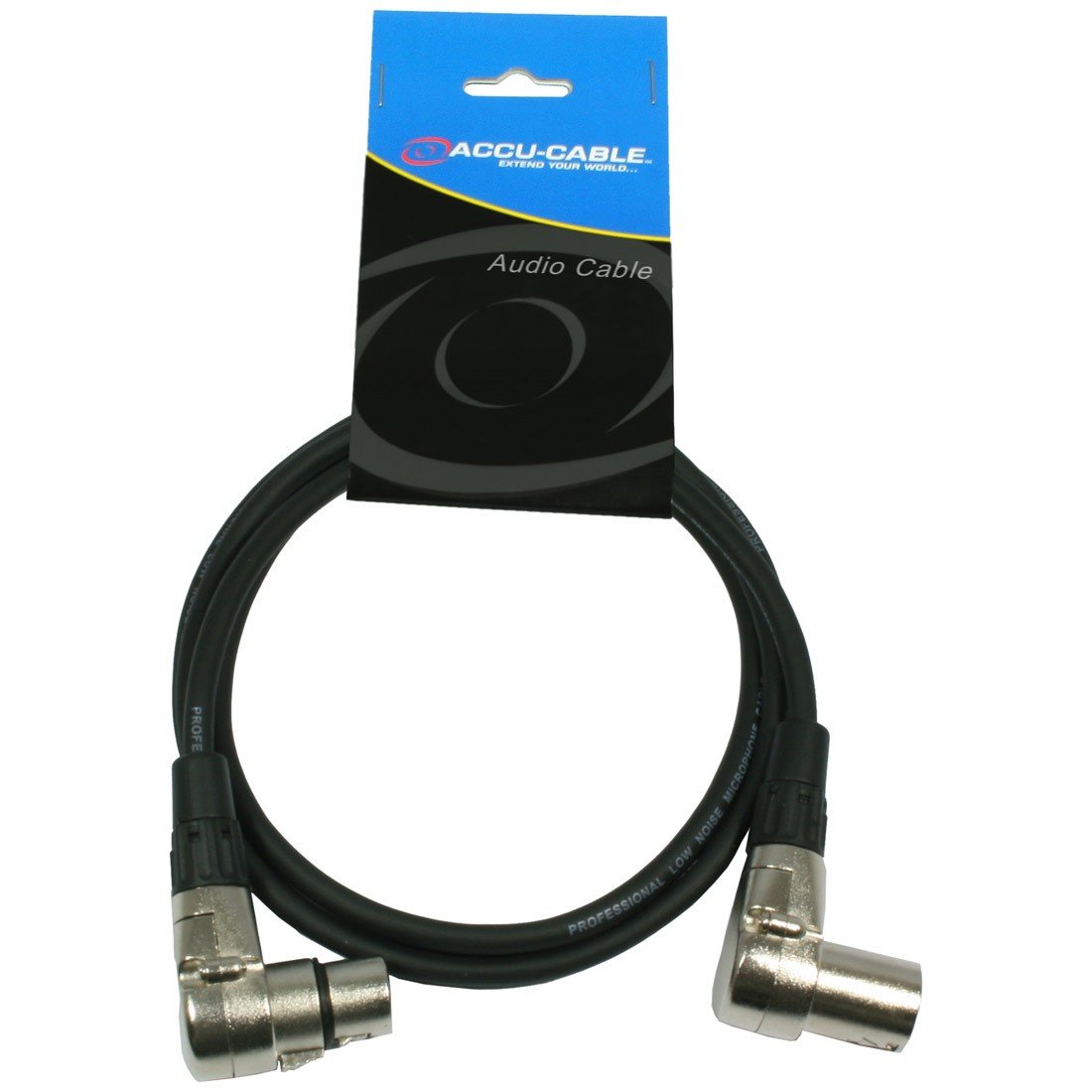 Accu Cable 1.5m XLR-XLR Microphone Audio Cable, Black