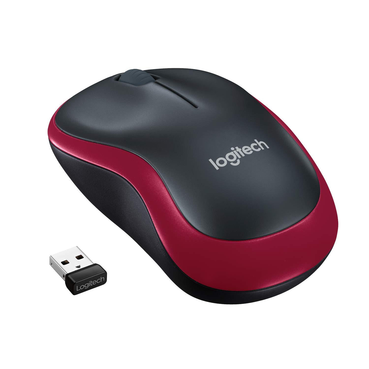 Logitech M185 Wireless Mouse, 2.4GHz With USB Mini Receiver, 12-Month Battery Life, 1000 DPI Optical Tracking, Ambidextrous