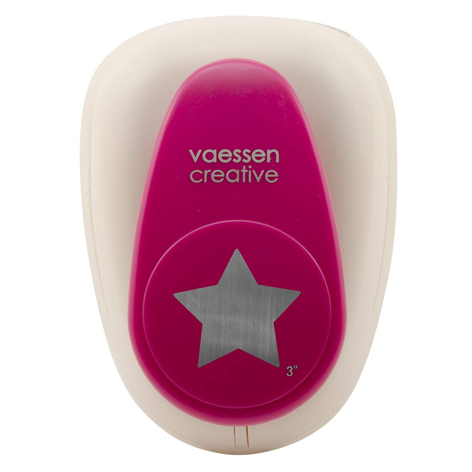 Vaessen Creative Craft Paper Punch - Star - 6,7 x 7,2 cm - Circle Cutter for Crafting and Card Making, Multi-colour, 3XL