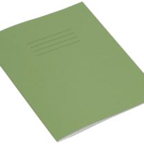 Rhino Stationery Exercise Book | 8 x 6.5 | 32 Page | 10mm Squared Exercise Book | Light Green | Learning Resources | School Books | Pack of 10, VEX142-217-6