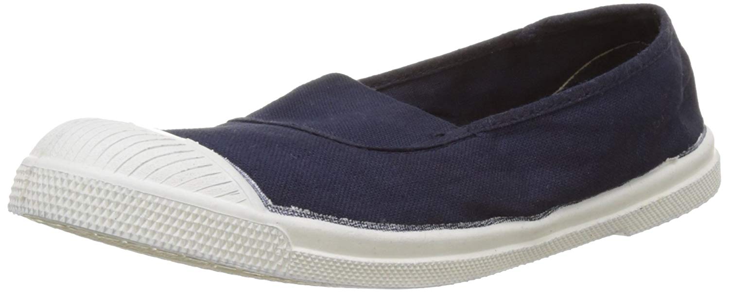 Bensimon Women's Tennis Elastique Femme Low-Top Sneakers, Blue (Navy), 3.5 UK (36 EU), Blue Marine