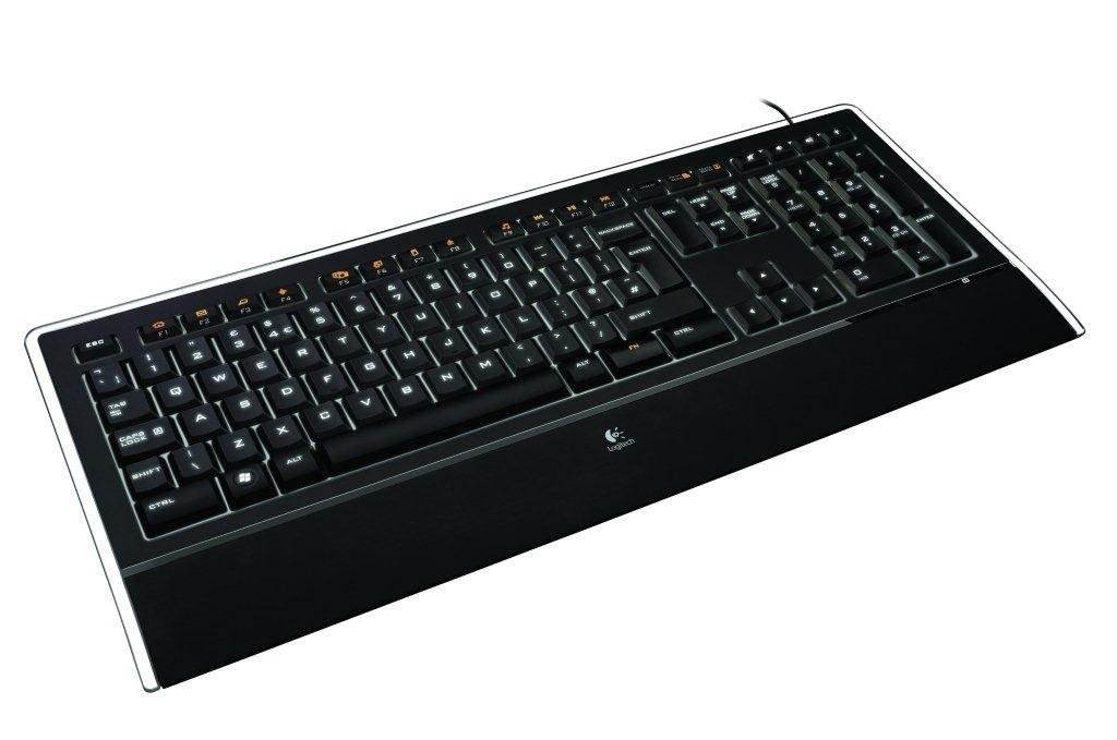 Logitech K740 Illuminated Wired Keyboard for Windows, LaserEtched