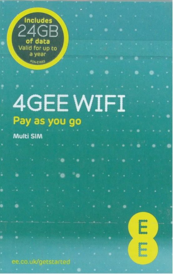 EE PAYG SIM Card Preloaded with 24 GB of 4GEE Data
