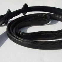 Rhinegold Pimple Grip Reins-Black