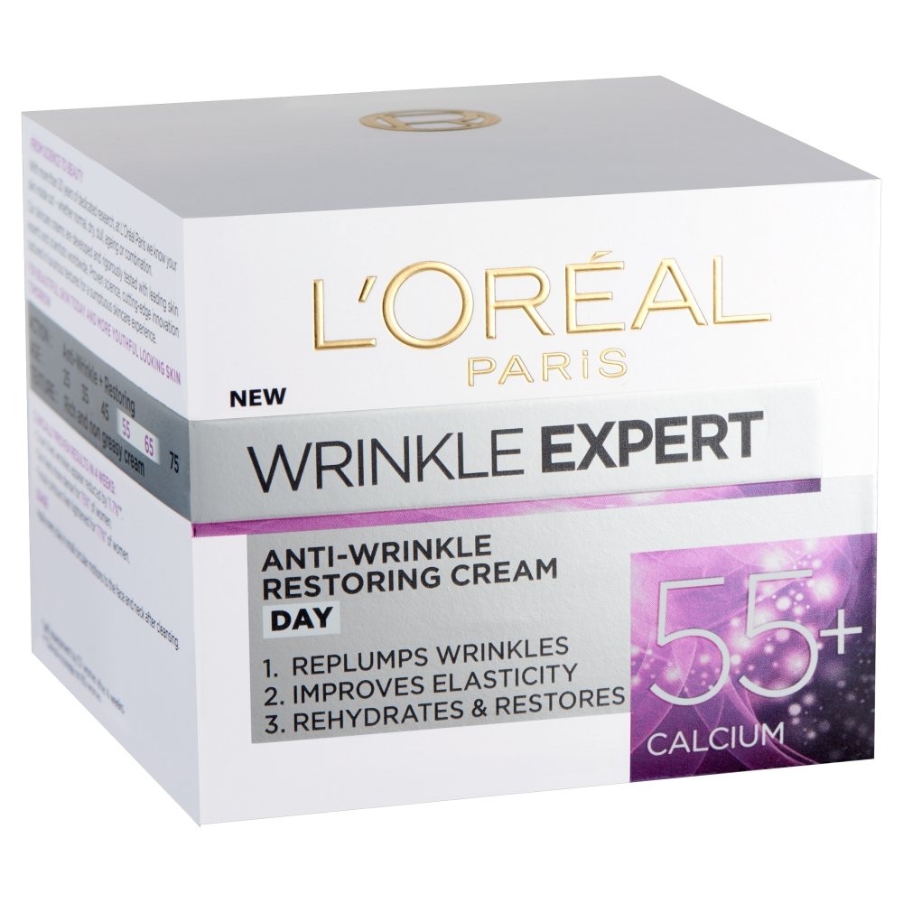 L’Oréal Paris Wrinkle Expert Anti-Wrinkle 55+ Day Cream, Moisturiser Specifically Designed to Reduce Wrinkle Appearance - Image 4