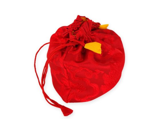 Singing bowl centre 5091 L singing bowl set in antique look in bag lotus red - Image 4