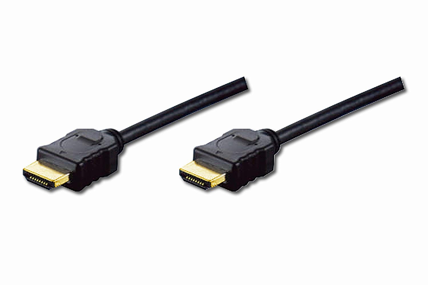 DIGITUS HDMI cable - 3m - UltraHD 4k/30HZ - with Ethernet channel - compatible with TV/projector/monitor - gold-plated contacts - black